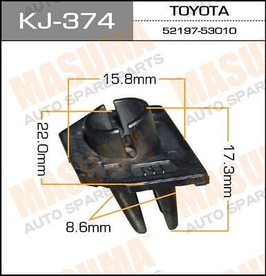 Покер пластмассовый крепежный KJ-374 Masuma 1шт фото 1