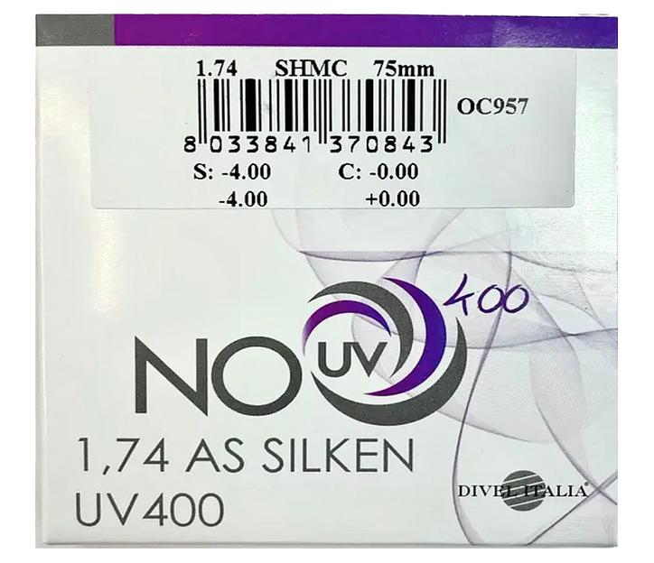 Линза полимерная стигматическая 1.74 SHMC SILKEN ОПТ фото 1