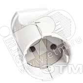 Штепсель без заземления белый фото 1