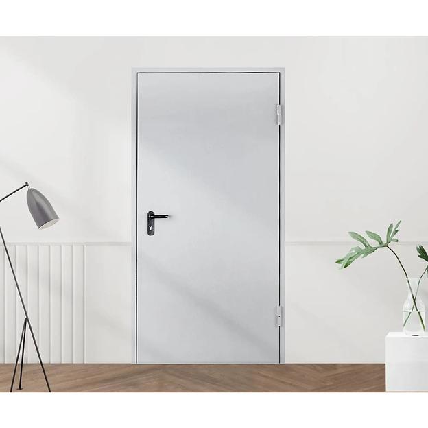 Противопожарная дверь РПК ДМПГ-60-1 правая 78х208см светло-серый фото 3