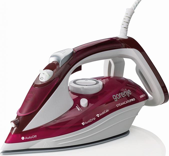 Утюг Gorenje SIH3000RBC 3000Вт красный/белый фото 6