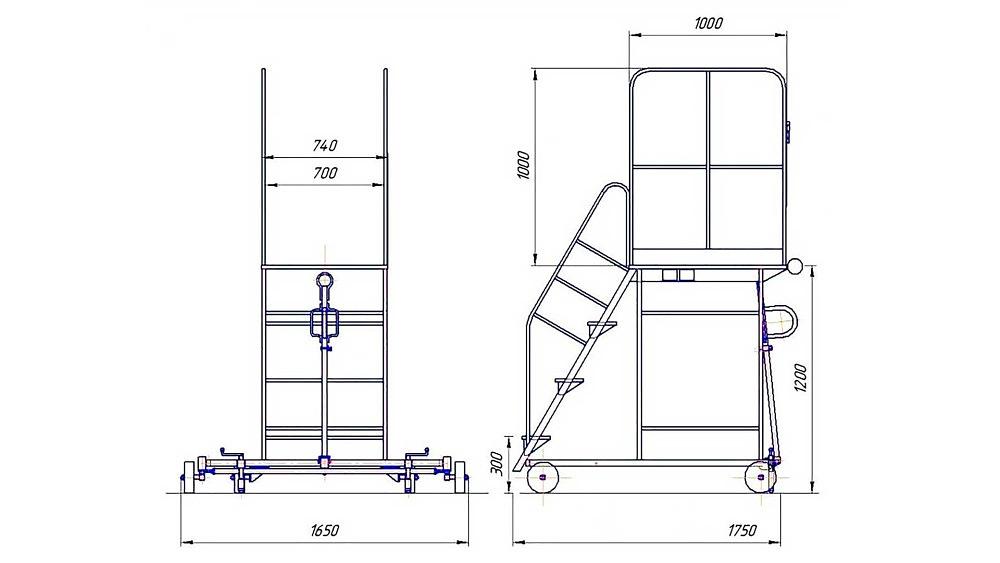 Авиационная стремянка СА-1/4Б-Н1 фото 1