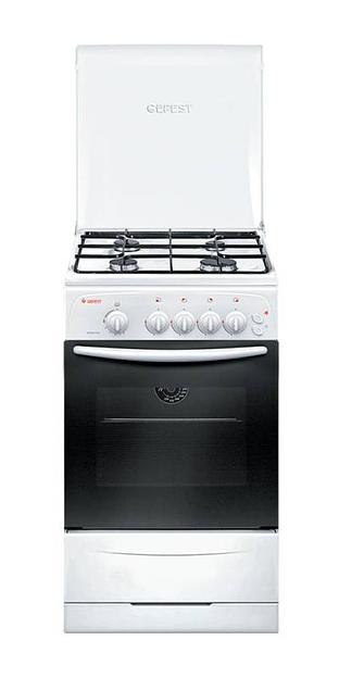 Плита Газовая Gefest ПГ 3200-06 белый (металлическая крышка) реш.сталь фото 1