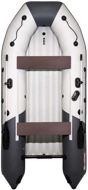 Лодка Таймень NX 3600 НДНД PRO, 3600*1680*465 мм., цвет: серый-графит фото 3