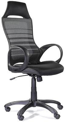 Кресло для руководителя "Тесла", сетка/ткань, газ-лифт фото 1