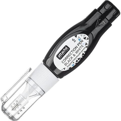 Корректирующая ручка, 6 мл, Attache Selection Black&White фото 1