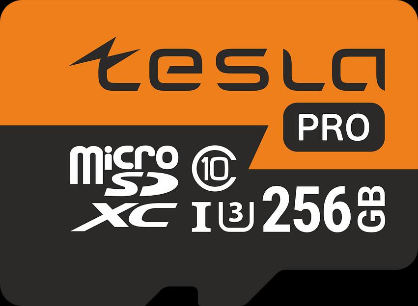 Карта памяти TESLA 256Гб microSDXC, C10/UHS-I U3 (TSLMSD256GU3) фото 1