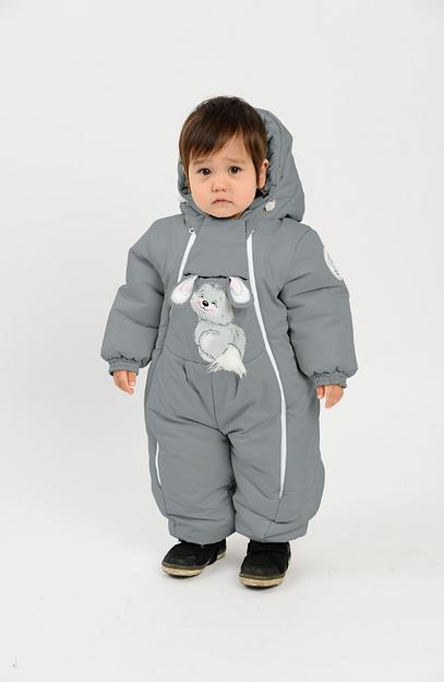 Комбинезон-конверт «Трансформер», Зима, Серый 147шм (62 см) фото 2