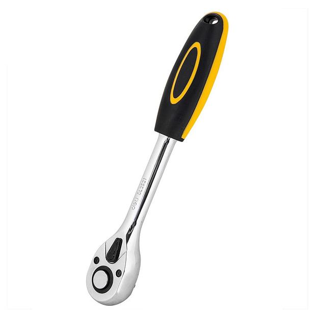 Ключи Deli Ключ-трещотка Deli DL2521 1/2" длина 255мм, 45 зубьев, шестерня Cr-Mo, быстросъемная фото 1