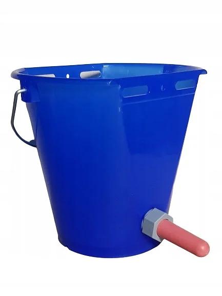 Ведро-поилка для телят 8 л синяя ОПТ фото 1