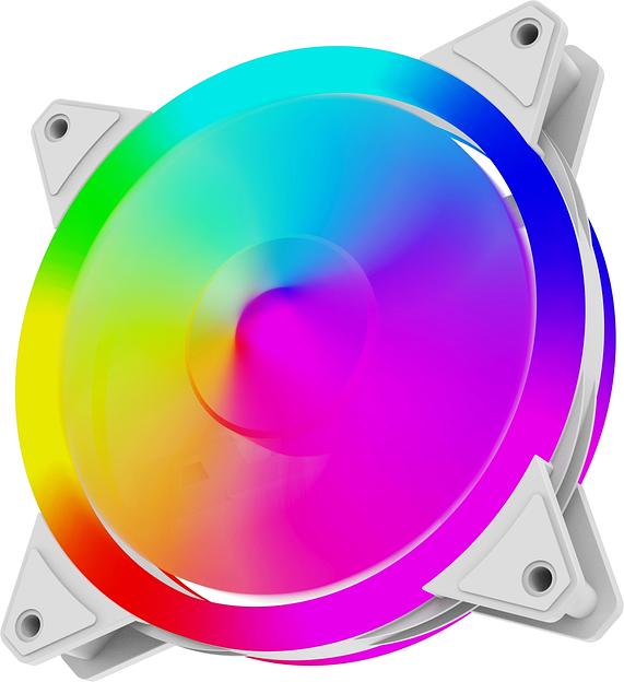 Вентилятор для корпуса Bloody BD-CF120ARGB4 ARGB 120х120x25 белый 4-pin 26дБ (BD-CF120ARGB4-WH) Ret фото 4