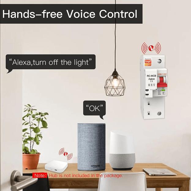 Выключатель MOES Zigbee circuit breaker 1P 10A ZCB-SC-1P10 фото 5