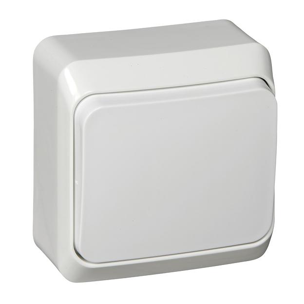 Systeme electric BA10-004B ЭТЮД О/У 1-клавишный ПЕРЕКЛЮЧАТЕЛЬ 10 АХ, БЕЛЫЙ, Россия фото 4