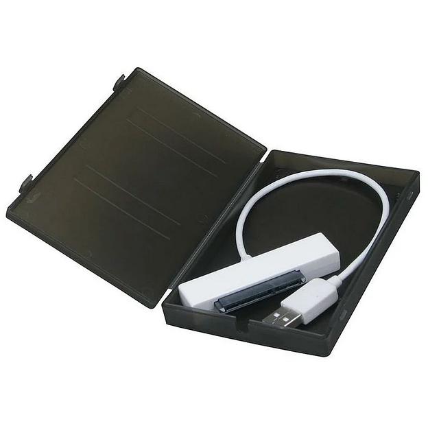 USB 2.0 Внешний корпус 2.5" SATA HDD/SSD AgeStar SUBCP1 (BLACK) USB2.0, пластик, черный, безвинтовая конструкция {160} (670208) фото 2