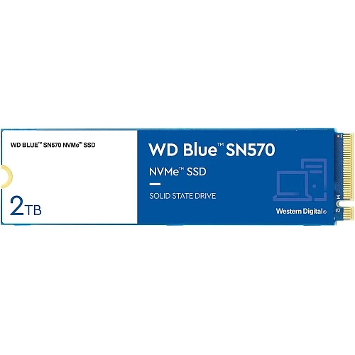 Твердотельный накопитель SSD 2Tb M.2 SN570 WD Blue WDS200T3B0C фото 1