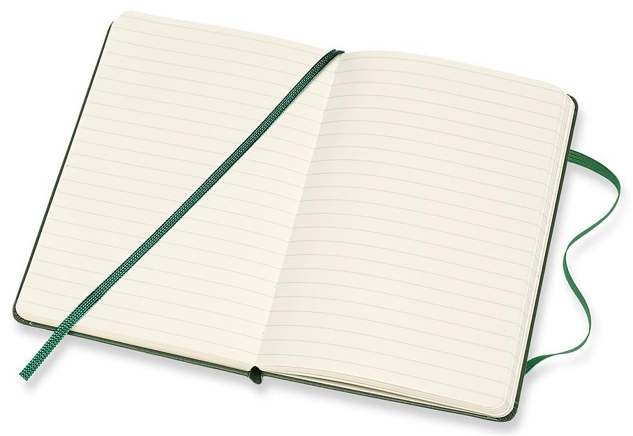 Блокнот Moleskine CLASSIC MM710K15 Pocket 90x140мм 192стр. линейка твердая обложка зеленый фото 4
