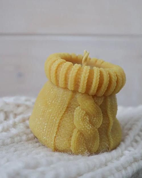 Свеча Ulianka «Вязаный мешочек» фото 1