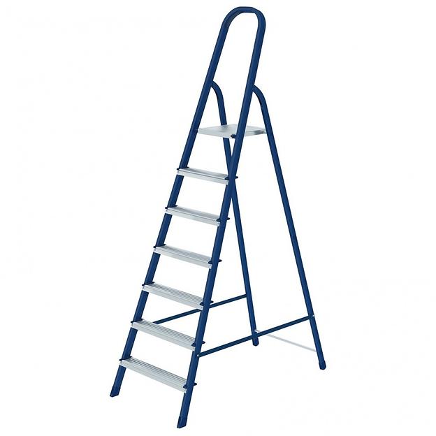 СИБРТЕХ Стремянка, 7 ступеней, стальная, Россия [97847] фото 1