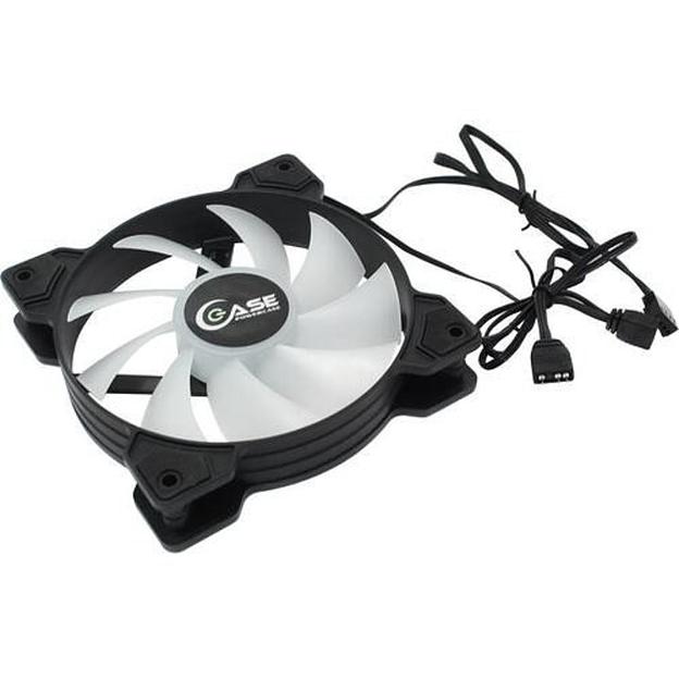 Powercase Вентилятор (M2) ARGB 120x120x25mm (PWM, 4pin +ARGB Sync, 800-1500±10% об/мин) Bulk фото 1