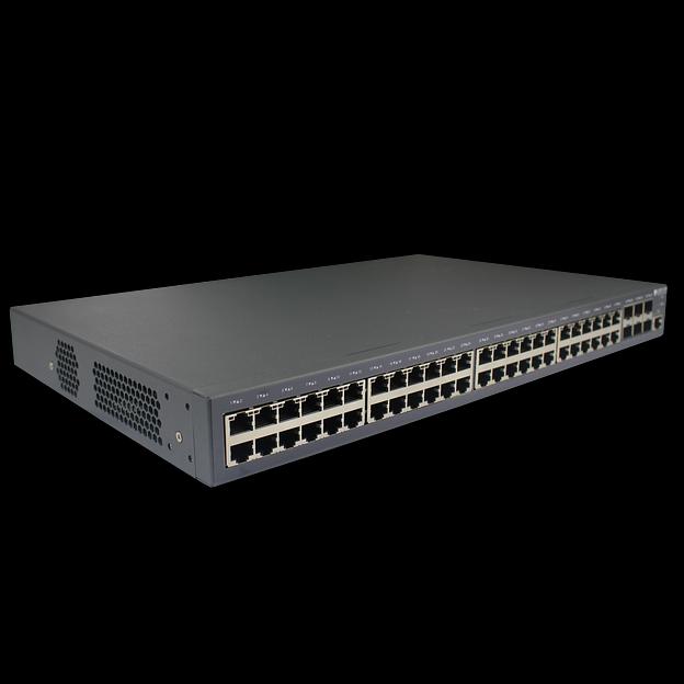 Управляемый коммутатор уровня 3 BDCOM S3900-48T6X, 48x 10/100/1000Base-T, 6x 1/10GE SFP+, Hot Swap БП 1+1, в комплекте 1x PSU ~220VAC фото 2