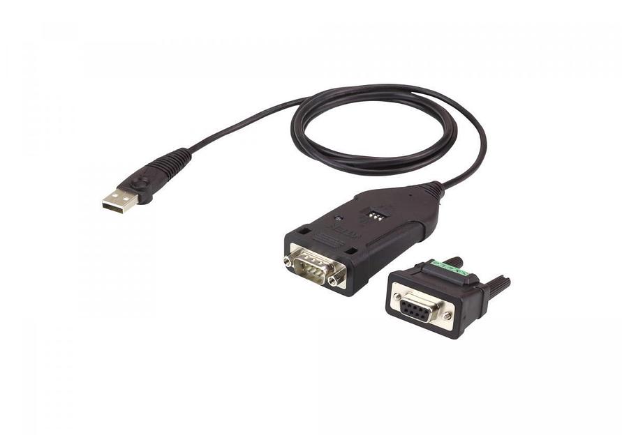 Конвертер, USB<=>RS-422/485, USB B-тип>4xDB9, Female>Male, без Б.П., (USB 2.0;с 1 шнуром A>B Male) ATEN UC485 фото 1