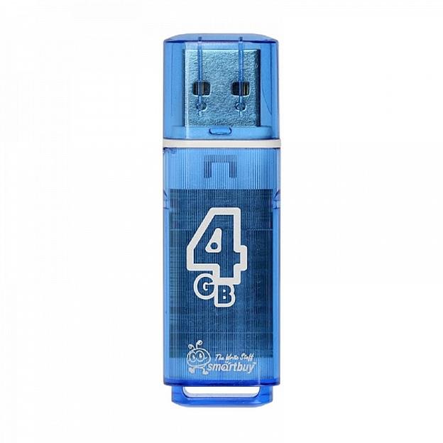 Smartbuy USB Drive 4GB Glossy series Blue (SB4GBGS-B) фото 1