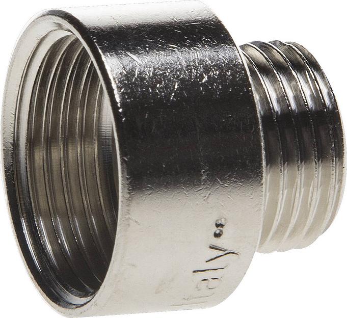 GENERAL FITTINGS 3/4″ х 1/2″, никель, удлиненный переходник (51083-3/4-1/2) фото 1