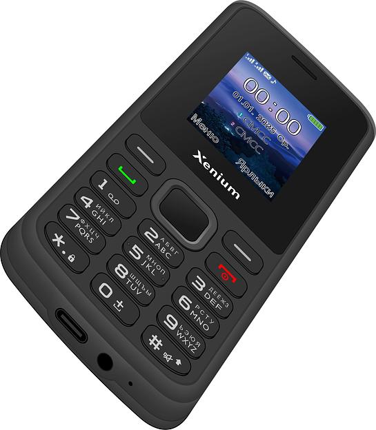Мобильный телефон Xenium X175 черный моноблок 2Sim 1.8" 128x160 Nucleus GSM900/1800 MP3 FM фото 2