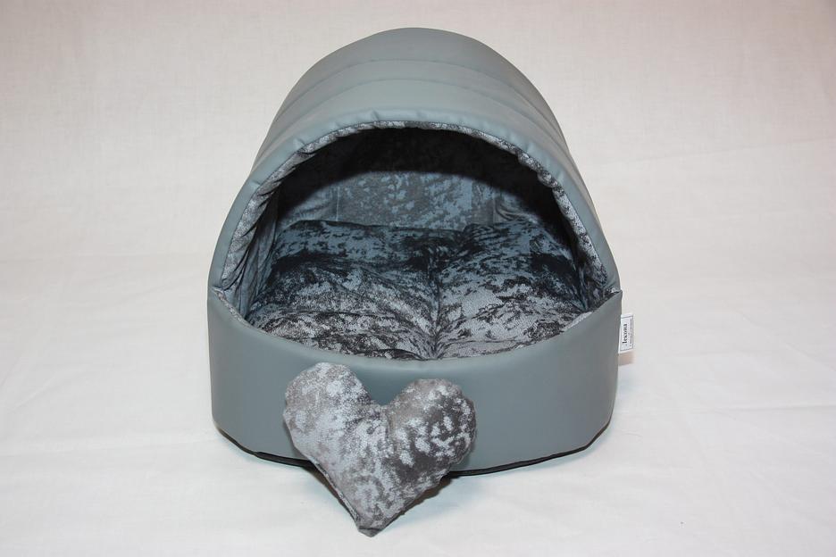 Домик Нельсон (эко-кожа) №1 серый Барс для домашнего питомца ОПТ фото 6