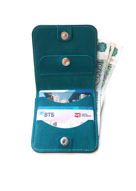 Кошелёк Pattern из натуральной итальянской кожи фото 6