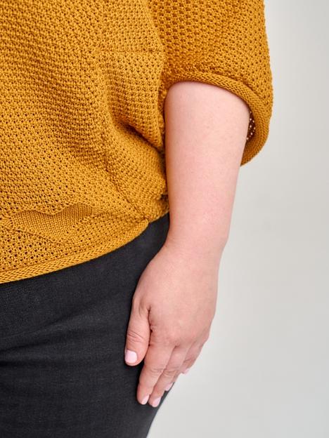 Кардиган Аванта оранжевый 44-52, 54-62 ОПТ фото 8