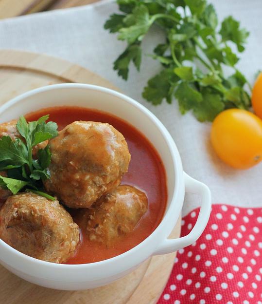 Тефтели свинина, говядина и рис фото 1