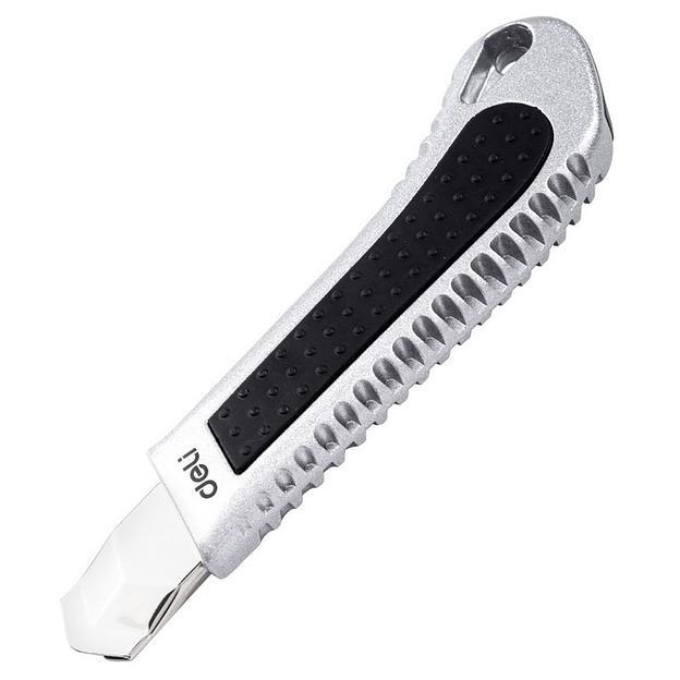 Нож Deli Универсальный нож Deli DL4255 18мм 18мм, лезвие SK2, алюминиевый корпус, длина 155мм фото 5