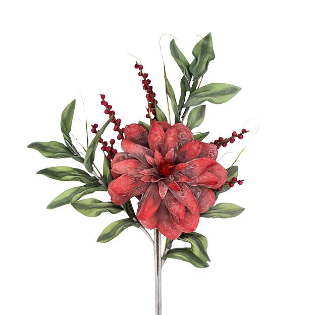 Букет декоративный из фоамирана "Кармен", В1290, красный, зеленый фото 1