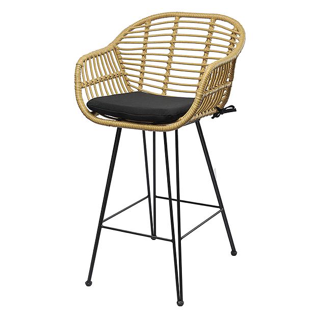 Стул полубарный Vetle Bent, ротанг фото 1