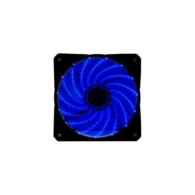 Вентилятор Digma DFAN-LED-BLUE 120мм, 3-pin, от БП:4-pin (Molex), 1200об/мин, 23 дБ, RGB, черный, Ret фото 1