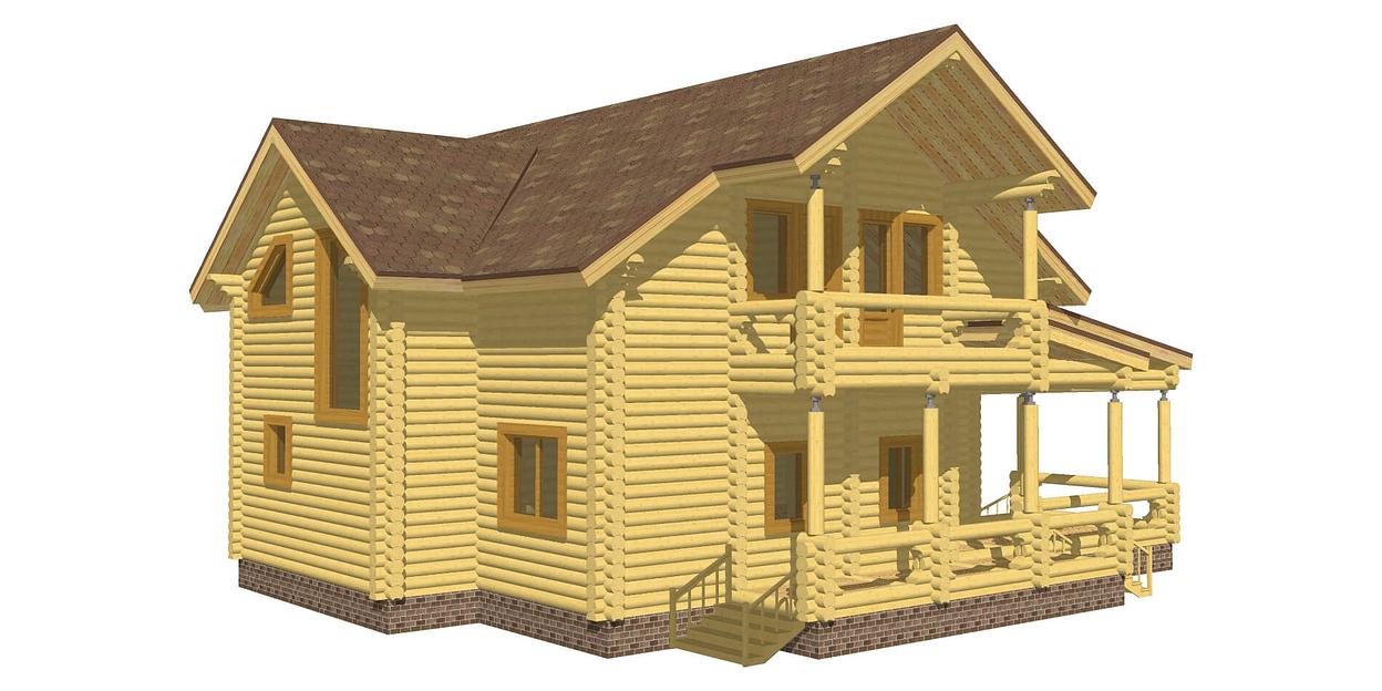 Проект дома ДД-254-6 15,3x14,5 фото 3
