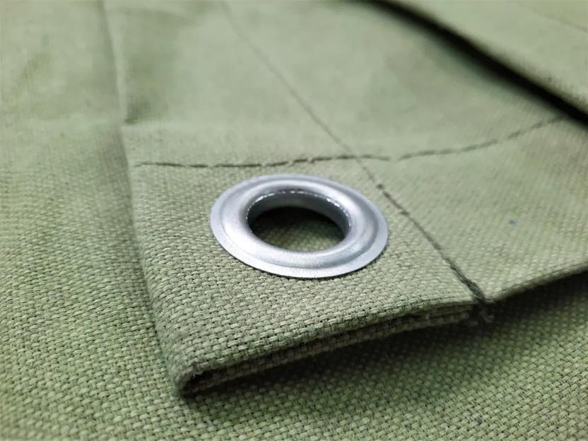 Полог брезентовый ВО (брезентовый водоотталкивающий) размер 2.5×4.5 м с люверсами по периметру через 1 м опт фото 3