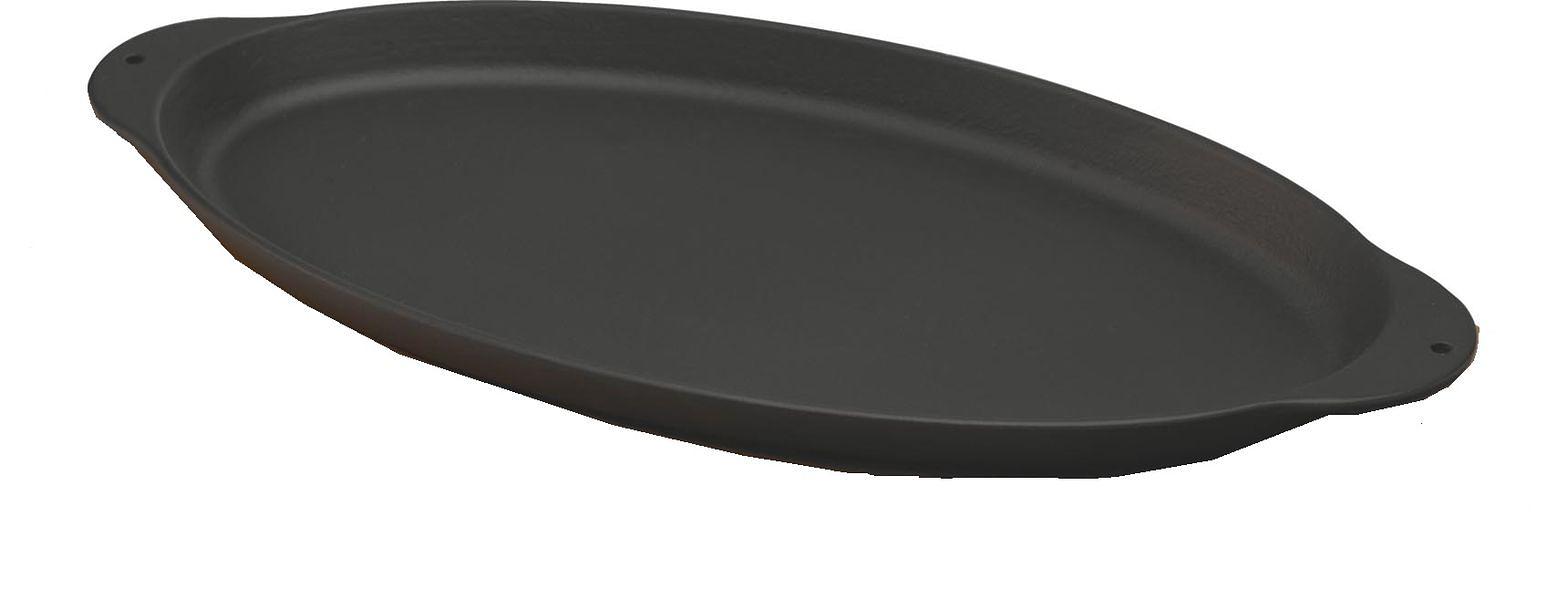 Сковорода порц. 29,5*15,5 см. h=2,2 см. чугун. овальная ECO LAVA /1/ фото 1
