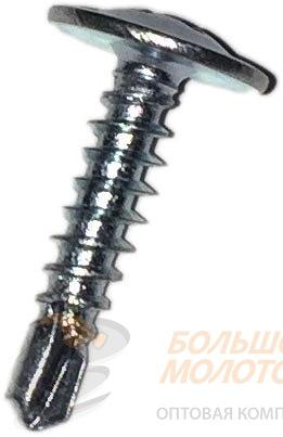 Саморез полусф. с прессшайб. МЦСП сверло 4,2*19 цинк 300 шт /32 фото 1