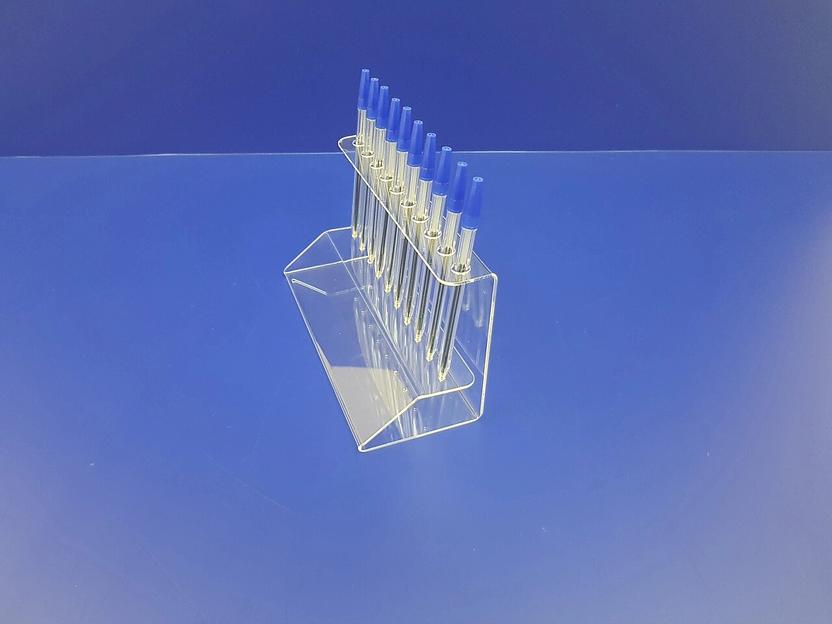 Подставка для ручек карандашей кистей 10 секции.(вертикальное размещение, место для логотипа) фото 2