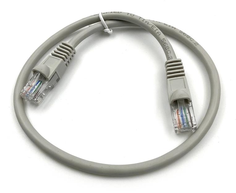 Патч-корд Buro UTP-5E-0.25M-G-LSZH UTP cat.5E 0.25м серый RJ-45 (m)-RJ-45 (m) фото 1