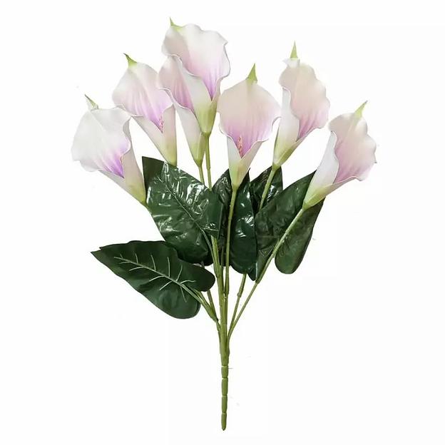 Букет с 7 латексными каллами (толст.ножка и тычинка) 60см фото 5