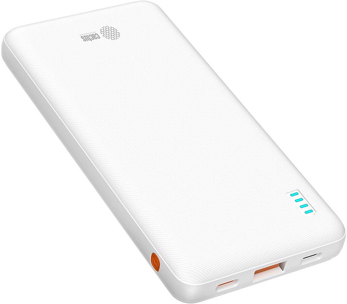 Мобильный аккумулятор Cactus CS-PBFSBA-10000 10000mAh 4.5A USB-A/2xUSB-C белый фото 3