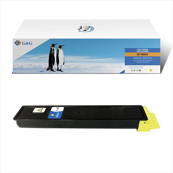 Тонер-картридж GG Toner cartridge for Kyocera FS-C8020MFP/8025MFP/8520MFP/8525MFP Yellow (6000 pages) With Chip (GG-TK895Y) фото 1
