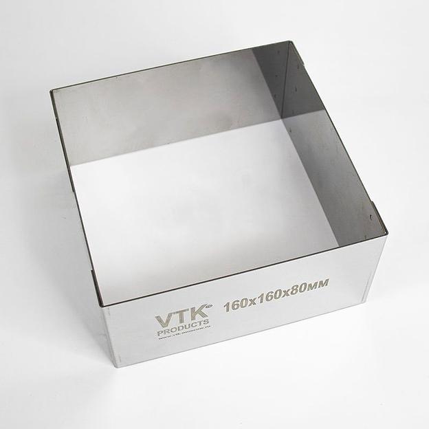 Форма для выпечки и заморозки Квадрат 160x160 мм высота 80 мм фото 1