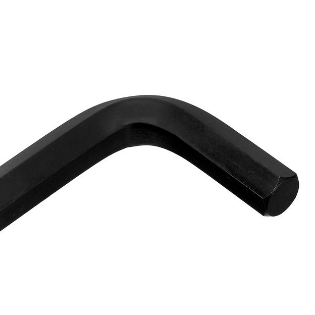 Набор ключей имбусовых HEX, 2,0–12 мм, CrV, 9 шт., короткие, оксидированные фото 2