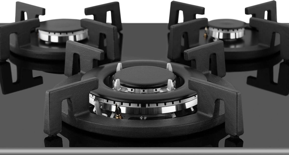 Газовая варочная поверхность Weissgauff HGG 631 BGV черный фото 4