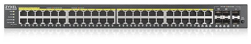 Гибридный L2 коммутатор PoE+ Zyxel NebulaFlex Pro GS2220-50HP, rack 19", 44xGE PoE+, 4xCombo (SFP/RJ-45 PoE+), 2xSFP, бюджет PoE 375 Вт, автономное/облачное управление (GS2220-50HP-EU0101F) фото 4