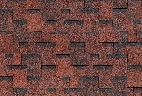 Мягкая черепица Shinglas Финская АККОРД однослойная красная фото 1